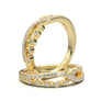 White Gold Twisted Diamond Stackable Wedding Band