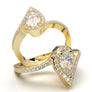 White Gold Pear Halo Twist Shank Ring