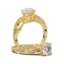 White Gold Floral Vintage Filigree Ring