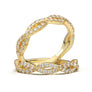 White Gold Infinity U-Cut Diamond Band