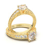 White Gold Vintage Filigree Milgrain Ring