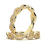 White Gold Infinity Shared Prong Full Diamond Band