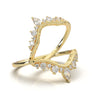 White Gold Contour Filigree Wedding Band