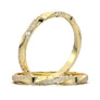 White Gold Twisted Alternating Diamond Band