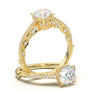 White Gold Vintage Basket Ring