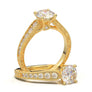 White Gold Vintage Flower Filigree Ring