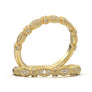 White Gold Vintage Marquise Bar Band