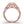 Rose Gold Floral Oval Halo Ring
