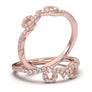 White Gold Twisted Swirl Wedding Band