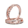 White Gold Twisted Diamond Stackable Wedding Band