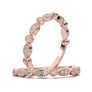 White Gold Vintage Stackable Bezel Band
