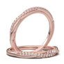 White Gold Infinity Milgrain Band