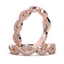 White Gold Infinity Shared Prong Full Diamond Band