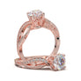 White Gold Floral Vintage Filigree Ring