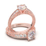 White Gold Vintage Filigree Milgrain Ring