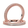 WHITE GOLD VINTAGE LEAF FILIGREE BAND