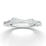 WHITE GOLD FLORAL VINE WEDDING BAND