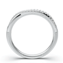 WHITE GOLD INFINITY MILGRAIN BAND