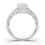 WHITE GOLD VINTAGE BASKET RING