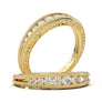 WHITE GOLD VINTAGE CHANNEL DOUBLE MILGRAIN BAND