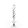 Floral Band White Gold Vintage Band Plain Solitaire Band Twist Weave Band Leaf Band Art Deco Band Stackable Wedding Band Milgrain Band 14