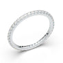 White Gold Eternity Band French Cut Band Classic Diamond Band Stackable Wedding Band Prong Band Engagement Band Anniversary Band 14K