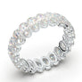 White Gold Eternity Band Oval Band 5 Carat Eternity Band Stackable Band Forever One Moissanite Band Prong Band Diamond Band Wedding Band