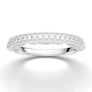 White Gold Vintage Wedding Band Filigree Antique Art Deco Band Unique Floral Band Scroll Milgrain Band Diamond F1 Moissanite Wedding Band