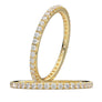 White Gold Eternity Band French Cut Band Classic Diamond Band Stackable Wedding Band Prong Band Engagement Band Anniversary Band 14K