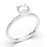 Classic 1 Carat Engagement Ring, Round Diamond Ring, Wedding Ring, High Quality Engagement Ring, White Gold Promise Ring, Moissanite Ring