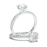 Classic 1 Carat Engagement Ring, Round Diamond Ring, Wedding Ring, High Quality Engagement Ring, White Gold Promise Ring, Moissanite Ring