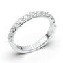 Diamond Wedding Band, White Gold Anniversary Band, Wedding Bands Women, Moissanite Ring, Anniversary Gift, Stacking Ring Half Eternity Her