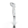 WHITE GOLD TWISTED U SHAPE WEDDING BAND