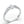 White Gold Vintage Curved Pear Motif Band