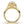 Yellow Gold Knife Edge Crown Solitaire Ring