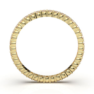 Yellow Gold Eternity Band 1/2 Carat