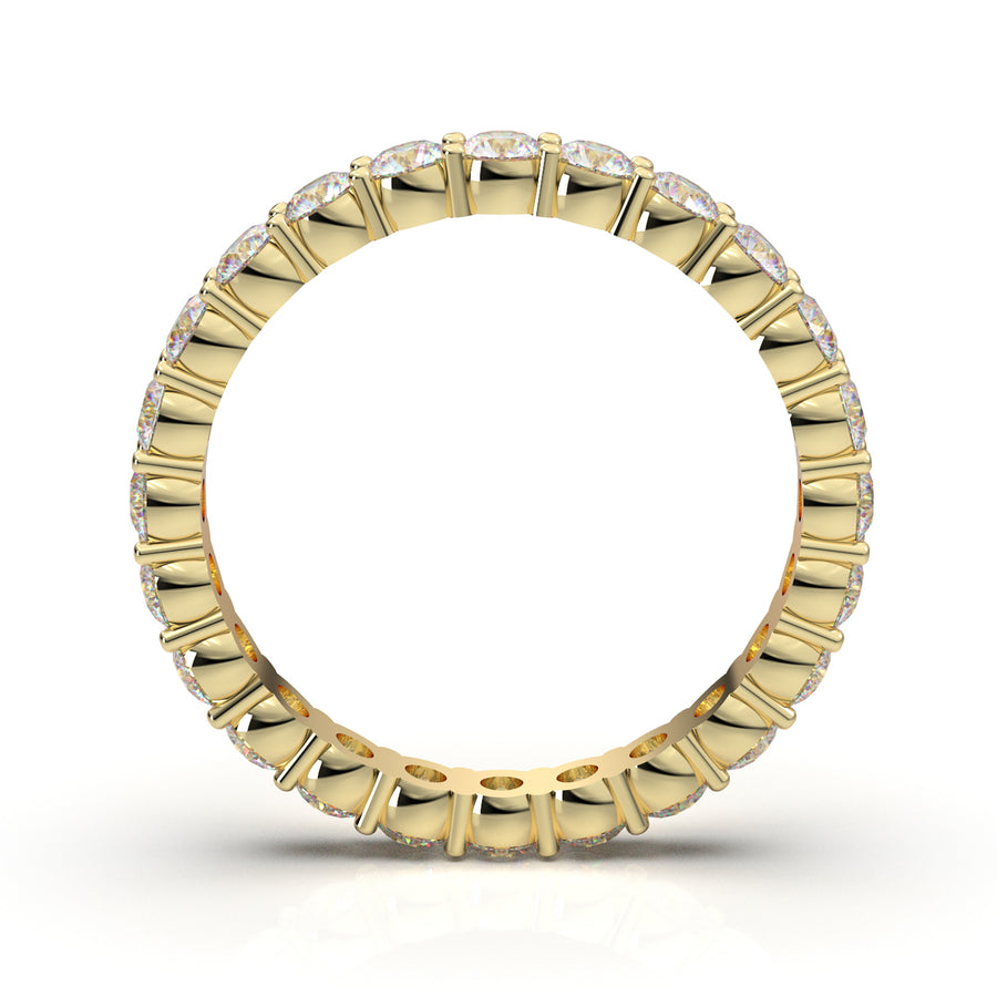 Home Try On--Yellow Gold Eternity Band 1.5 Carat