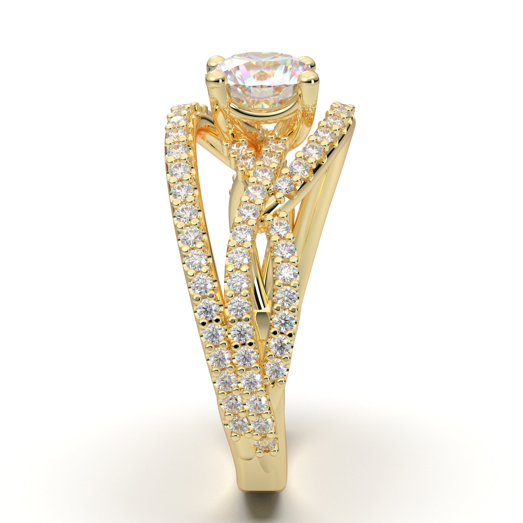 JewelWeSell Genuine 14ctw Round Cut Diamond Ladies Bridal India | Ubuy