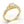 Yellow Gold Floral Infinity Twist Ring