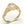 Yellow Gold Floral Oval Halo Ring