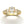 Home Try On--Yellow Gold Vintage Oval Three Stone Ring