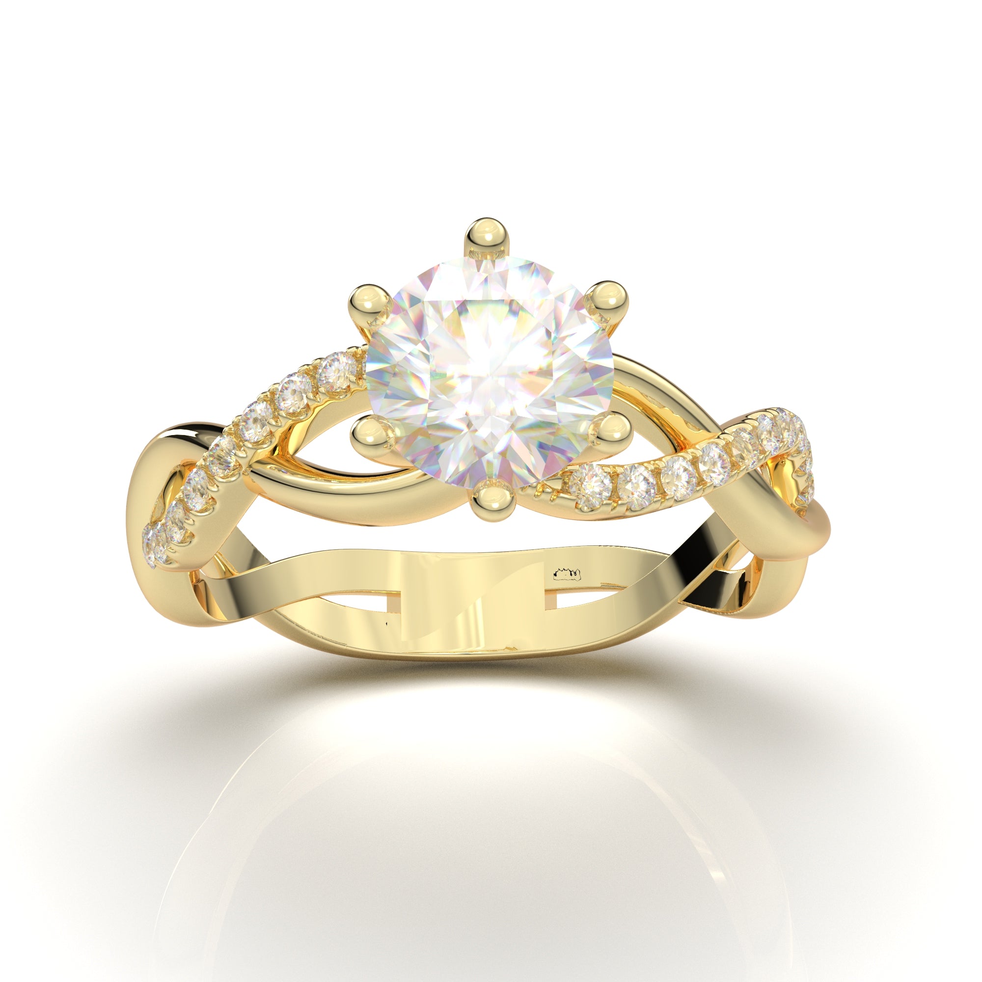 Infinity Engagement Ring at Diamond and Gold Warehouse