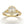 Yellow Gold Pear Halo Split Shank Ring