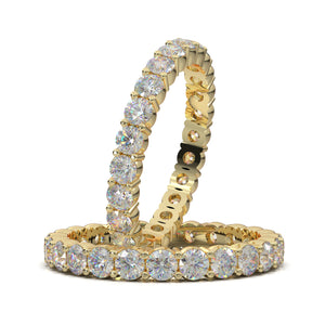 Home Try On--Yellow Gold Eternity Band 1.5 Carat