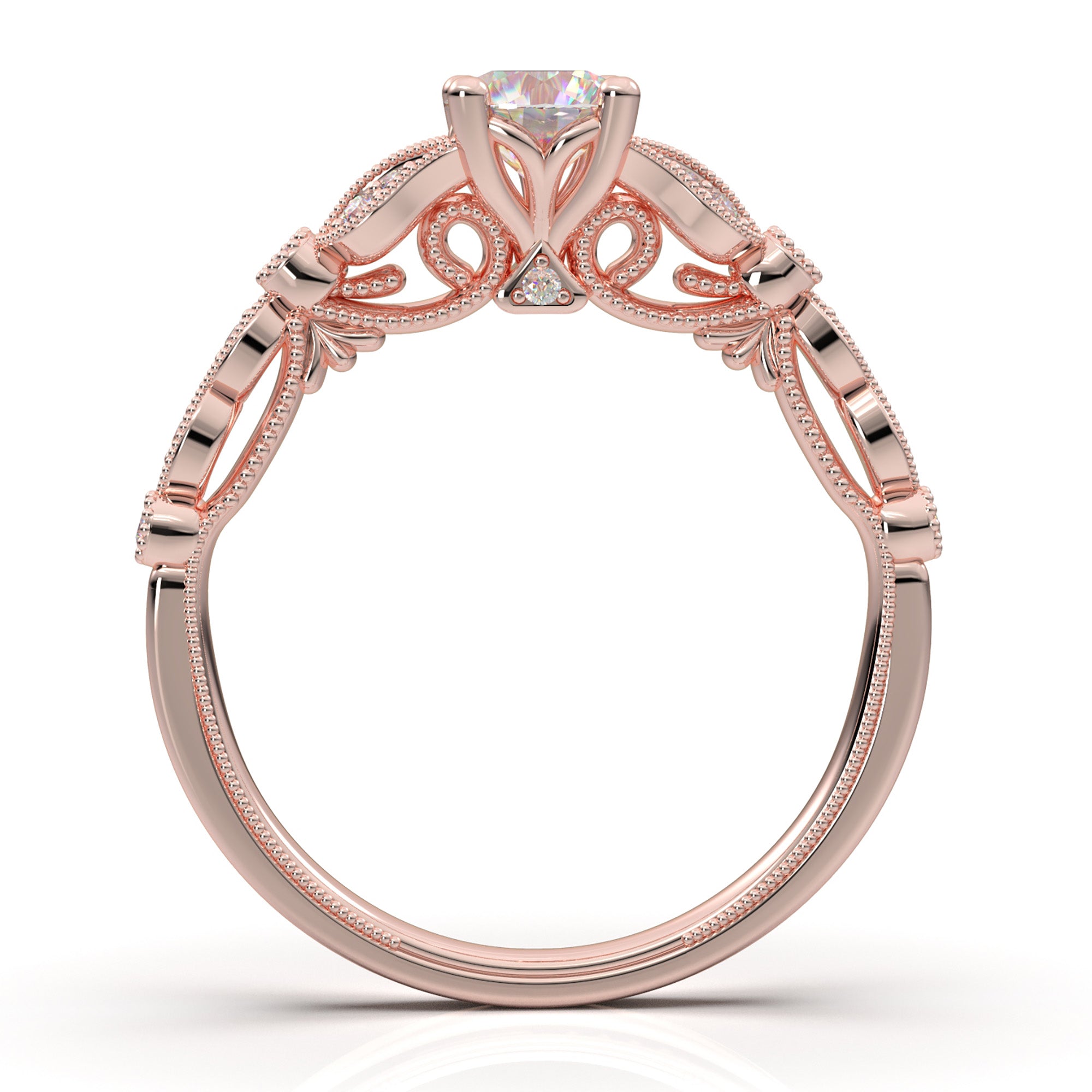 Rose Gold Stackable Rings | Aurosi Jewels | Diamond Stackable Rings