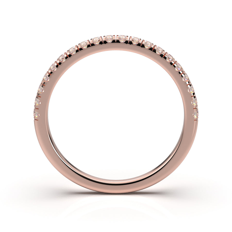 Home Try On--Rose Gold U-Cut Wedding Band