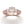 Rose Gold Vintage Oval Three Stone Ring