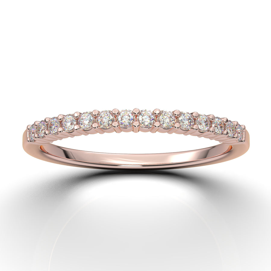 Rose Gold Classic Shared Prong Band
