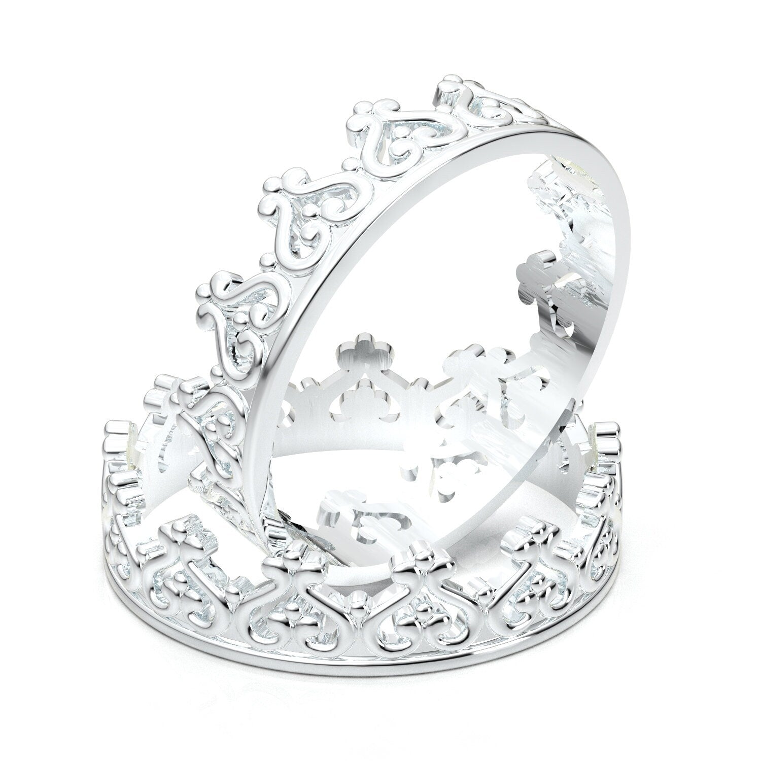 Crown Wedding Rings – Natalie Marie Jewellery