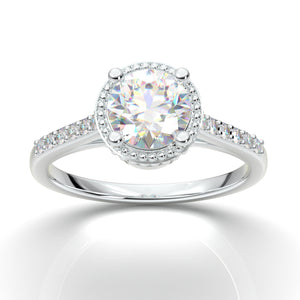 Engagement Ring, White Gold Wedding Ring, Promise Ring, Diamond Ring 1 Carat, Wedding Ring Set, Moissanite Ring Women, Vintage Wedding Ring